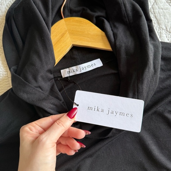 NWT - Mika Jaymes - Modal Hoodie - Black - Picture 5 of 10